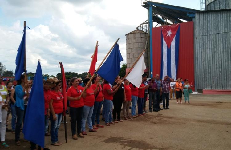 En la Unidad Empresarial de Base de Amarillas, trabajadores de Calimete se comprometieron a cumplir los planes productivos como saludo a las sesiones finales del XXI Congreso de la CTC.