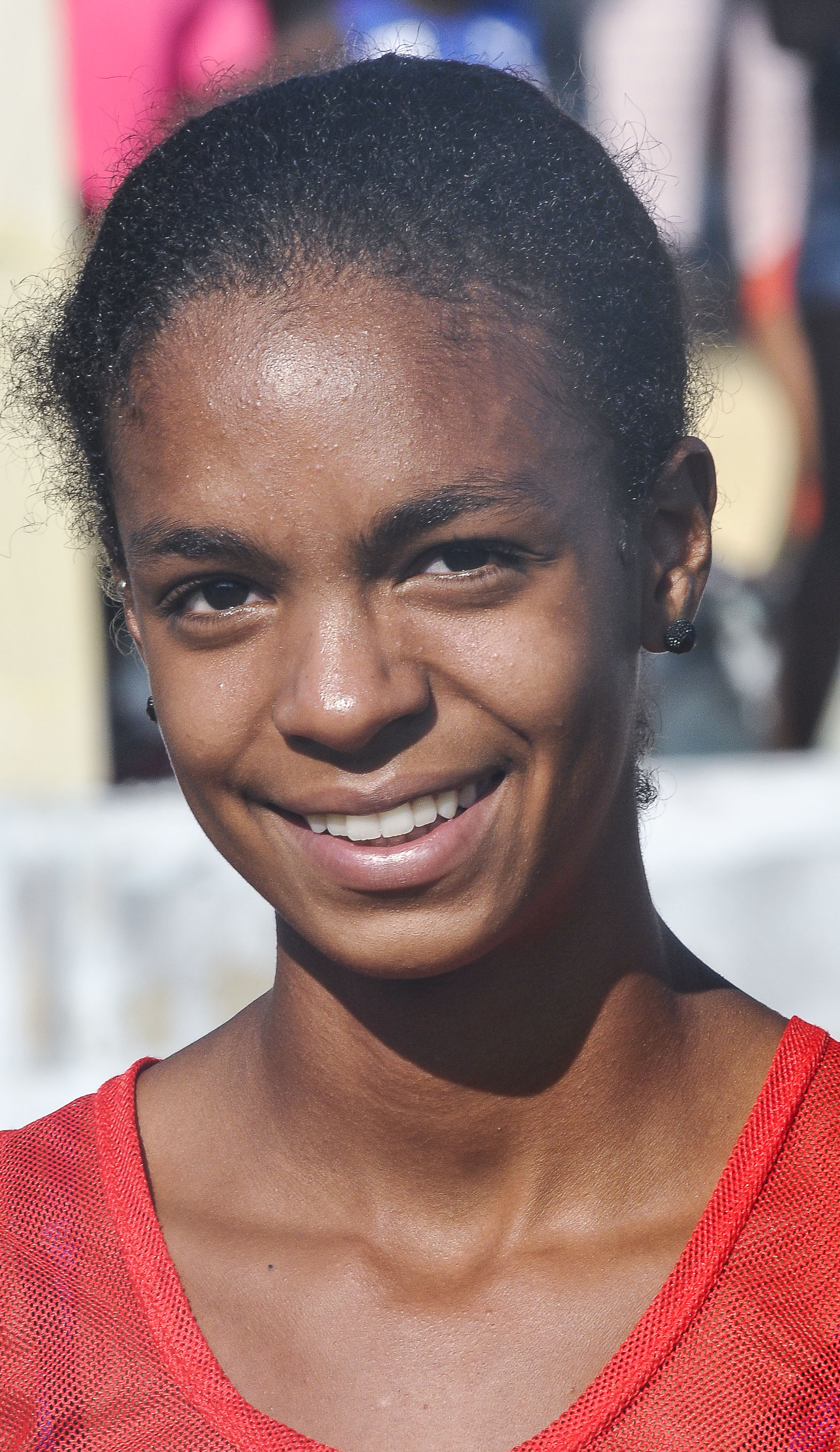 Yamira García Díaz, una futura medallista en el atletismo. Foto José Raúl Rodríguez Robleda