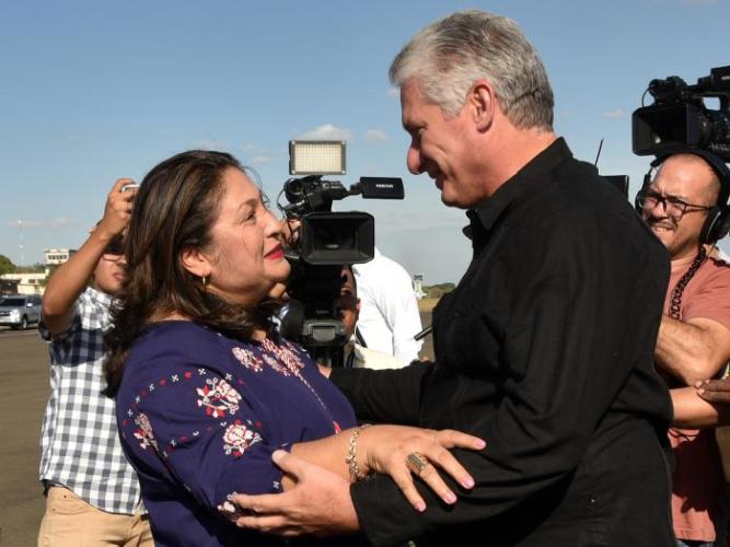 Martha Elena Ruiz Sevilla, Ministra de Defensa de Nicaragua. Foto Estudios Revolución