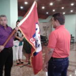 Abanderamiento de la delegación de Camagüey. Foto: Gretel Díaz Montalvo
