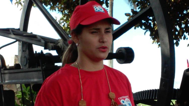 Zenia, la delegada más joven de Granma. Foto: Lianet Suárez Sánchez