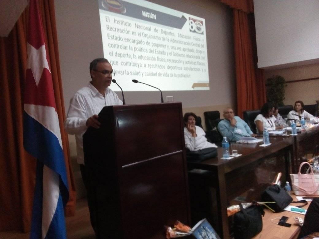 Osvaldo Vento Montiller, presidente del INDER. Foto: Heriberto González Brito