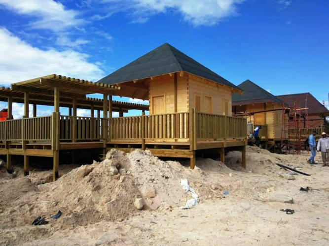 La Empresa Constructora Hicacos ejecuta la segunda etapa de la construcción de las facilidades del hotel Internacional, en Varadero. Foto: Tomada de Sitio de esa entidad en Facebook.