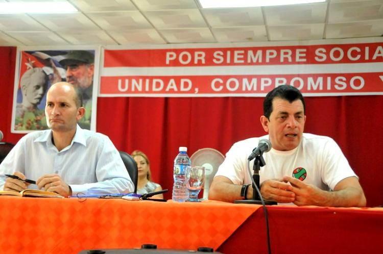 El miembro del Comité Central y primer secretario del Partido en la provincia, Ariel Santana Santiesteban, ratificó su confianza en los trabajadores.