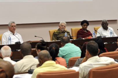 Díaz-Canel encabezó debates de las Comisiones Permanentes de Trabajo de la Asamblea Nacional