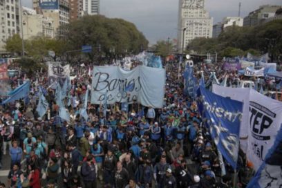 Centrales y sindicatos argentinos en marcha contra el ajuste
