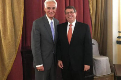 Cuban Foreign Minister receives U.S. Congressman Charlie Crist