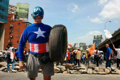 “Capitán América, mi futuro depende de ti”, el empleo por la oposición antichavista de símbolos yanquis