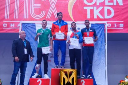 Señal del taekwondo cubano en Open de México