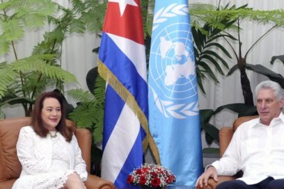 Díaz-Canel recibió a la Presidenta de la Asamblea General de la ONU