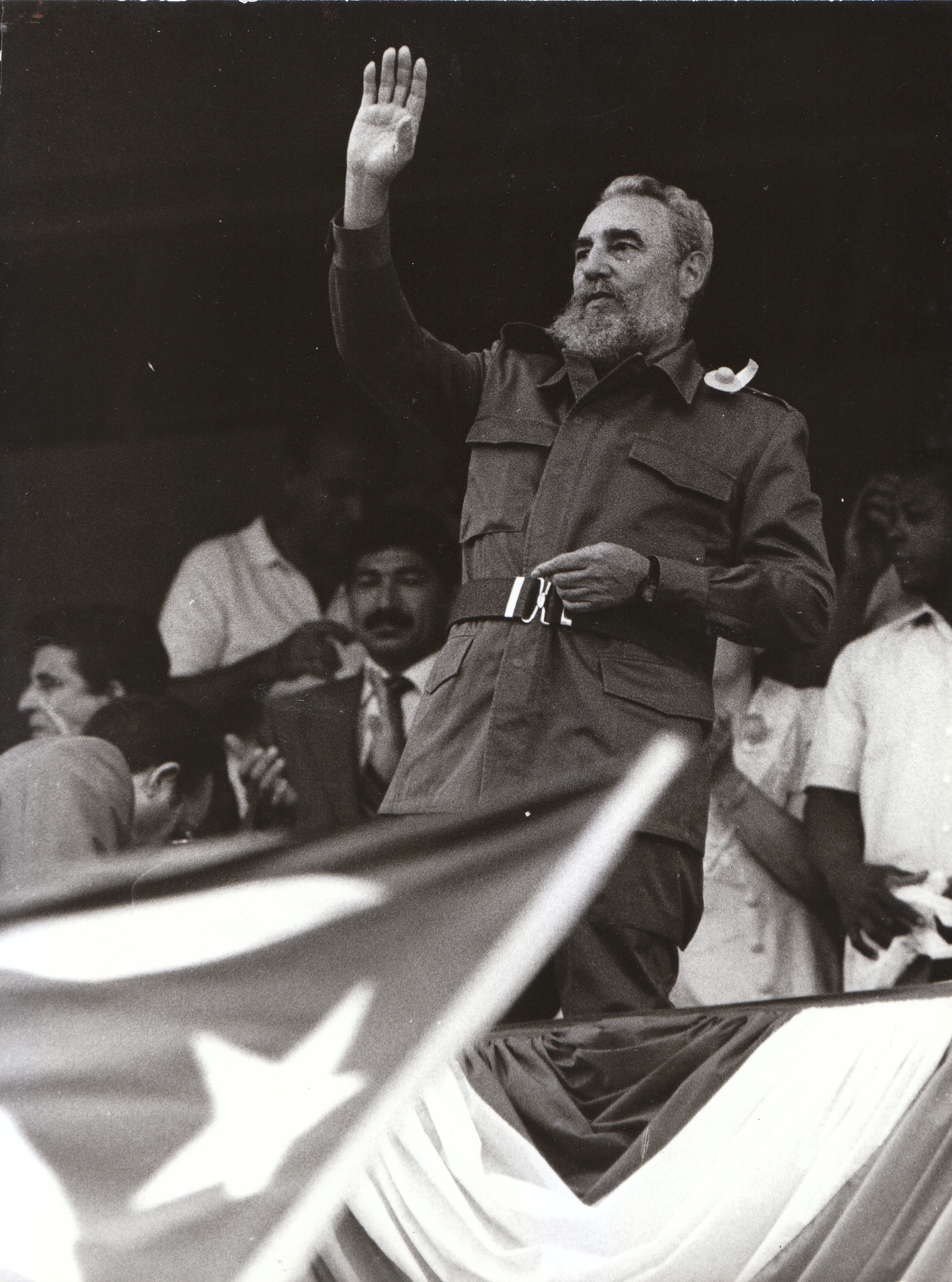 El líder de la Revolución Cubana, Fidel Castro, visitó todas las instalaciones de los Juegos. Foto: Archivo Trabajadores.