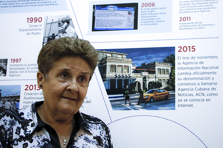 Con lo que tenemos, no renunciamos a nuevos proyectos y alianzas con instituciones, organismos y otras entidades, para contribuir no solo a generar contenido, sino también en aras de emprender otros propósitos innovadores, afirmó Edda Diz Garcés, directora de la ACN. │Foto: Abel Padrón Padilla