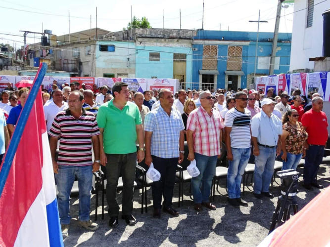 El acto estuvo presidido por las máximas autoridades del Partido y el Gobierno en La Habana. Foto: Tomada de la página del Contingente Blas Roca en Facebook.