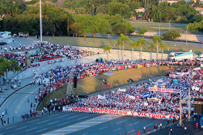 Reconocen labor de colectivos participantes en la organización del Primero de Mayo