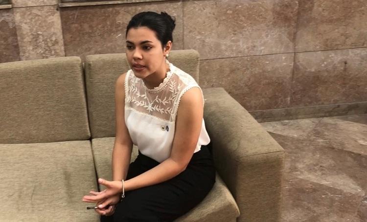 La joven Yorliet Díaz Suárez cursa estudios de Licenciatura en Cultura Física, es diputada a la Asamblea Provincial del Poder Popular de La Habana y participó en el X Congreso de la Federación de Mujeres Cubanas. Foto: Ana María García Horta