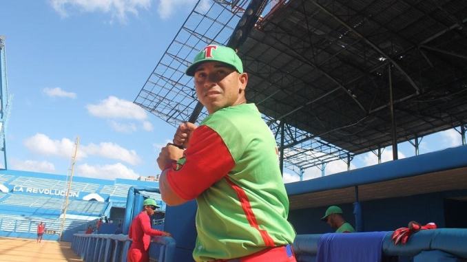 Jorge Enrique Alomá con Las Tunas en la pasada serie nacional. Foto: Boris Luis Cabrera.
