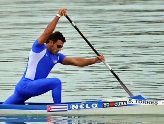 Serguey Torres, oro en el C-1 a 5 mil metros. Foto: Ricardo López Hevia