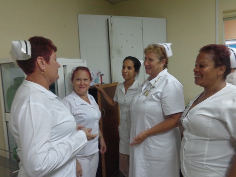 La enfermería una profesión de honor. Foto: Lourdes Rey Veitía