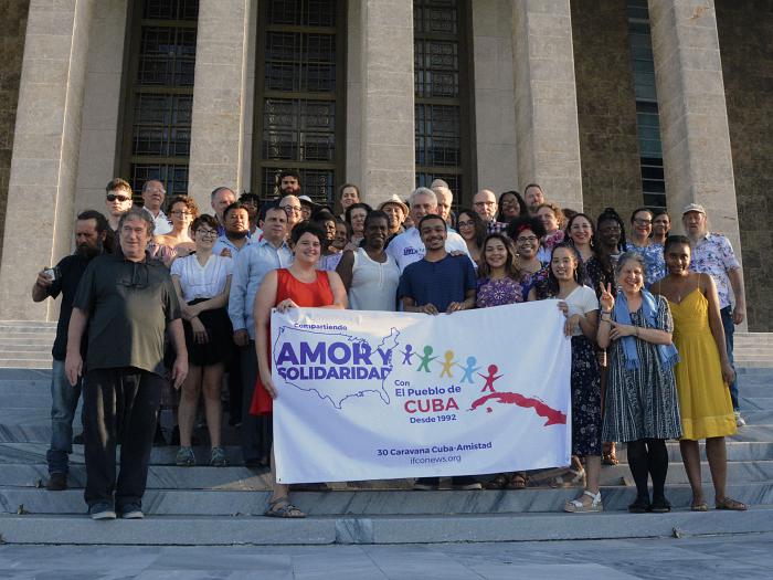 Díaz-Canel recibió a la Caravana de la Amistad Estados Unidos-Cuba