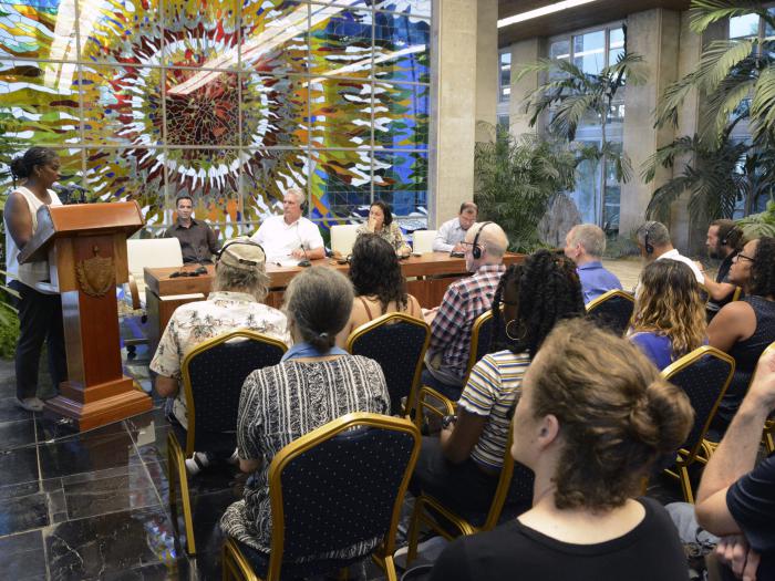 Díaz-Canel recibió a la Caravana de la Amistad Estados Unidos-Cuba