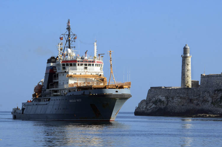 Agrupación de buques de la Marina de Guerra de Rusia arriba a Cuba