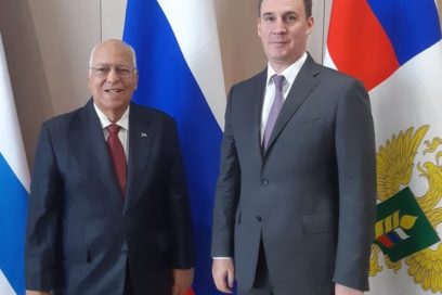 Vicepresidente cubano sostiene diálogos con el ministro de Agricultura de Rusia