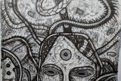 Original múltiple de López Oliva impreso en Taller de Serigrafía