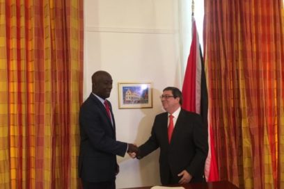 Canciller cubano arriba a Trinidad y Tobago