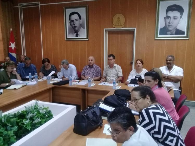 Morales Ojeda en el encuentro con la dirección de la Universidad Hermanos Saíz Montes de Oca, de Pinar del Río Foto: Ronald Suárez