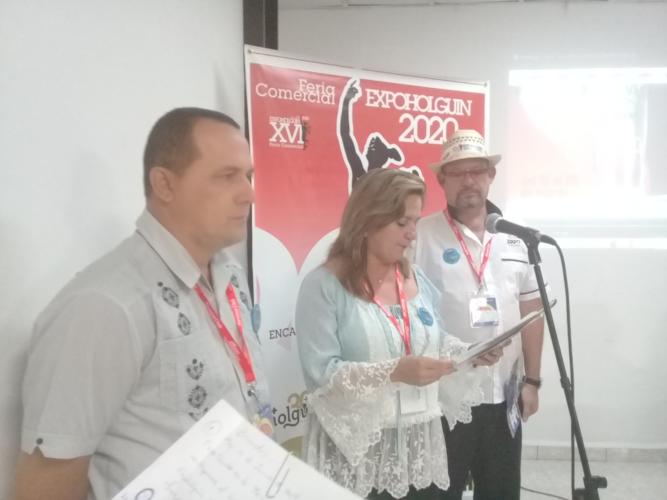 La Feria santiaguera fue espacio ideal para presentar ExpoHolguín 2020. Foto: Betty Beatón Ruiz