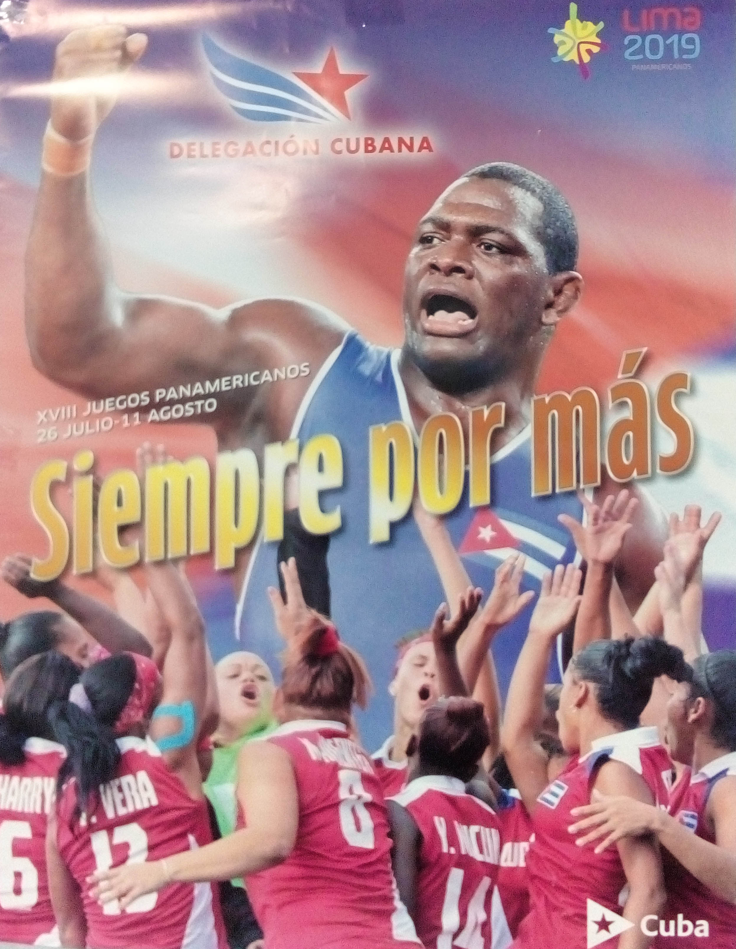 Póster Oficial de la Delegación Cubana a Lima 2019