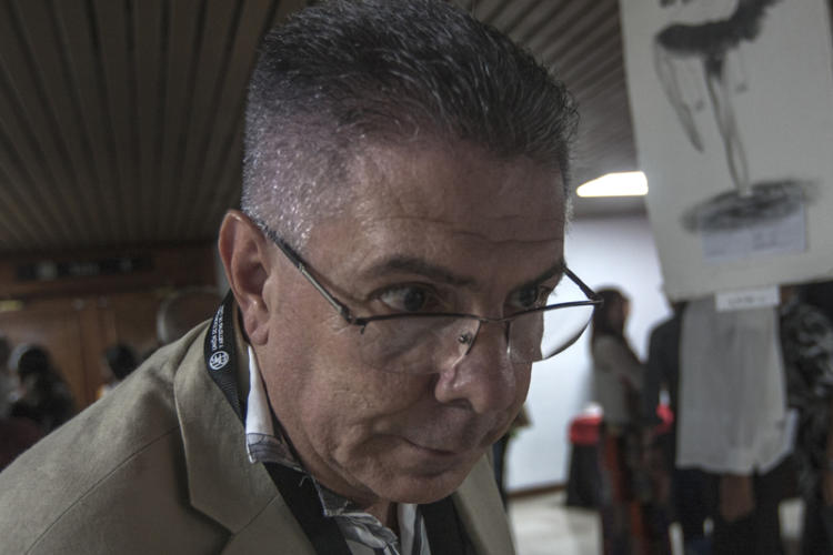 Jorge Nuñez Motes, Presidente de la UNEAC en Guantanamo durante una entrevista.IX Congreso de la Unión de Escritores y Artistas de Cuba UNEAC. Palacio de Convenciones, La Habana 30 de junio de 2019 Foto Rene Perez Massola