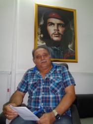 Lázaro LLanes Lemes, secretario general del sindicato de Transporte en Holguín, destacó el aporte productivo y la destacada participación sindical del colectivo de Logística Oriente Transmetro