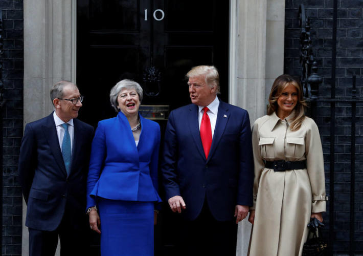 Trump y May. Foto: Reuters