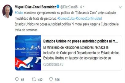 Cuban President Rejects US Report on Human Trafficking