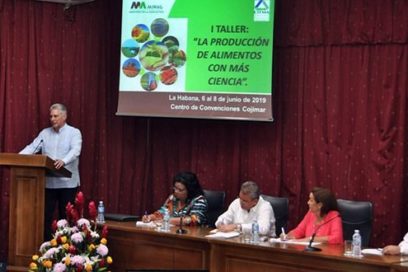 Presidente cubano convoca a mayor relación de la ciencia con la producción de alimentos