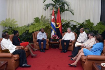 Díaz-Canel recibió al canciller de Angola (+Fotos)