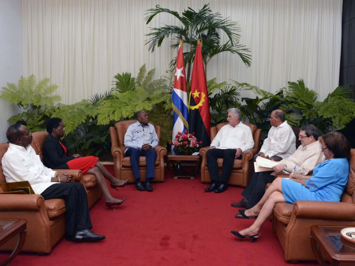 Díaz-Canel recibió al canciller de Angola