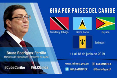 Inicia Ministro de Relaciones Exteriores de Cuba visita a países del Caribe
