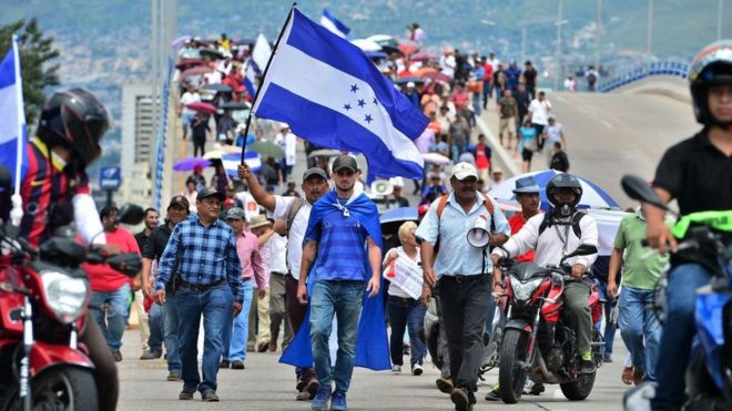 movilizaciones sociales en Honduras