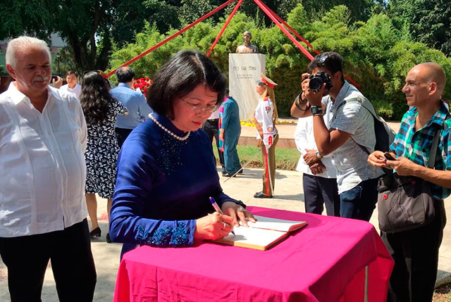 Vicepresidenta vietnamita de visita oficial a Cuba