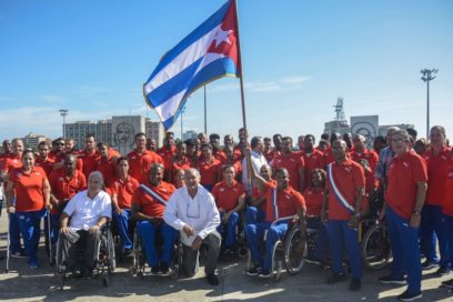 Abanderan delegación cubana a los Juegos Parapanamericanos (+Fotos)