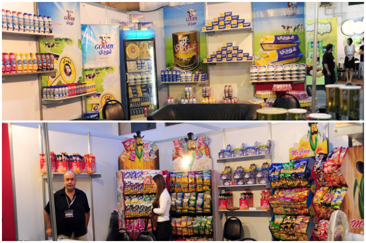 Feria de alimentos en Siria