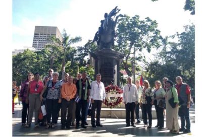 XXV Foro de Sao Paulo: Delegados cubanos rinden tributo a Bolívar y Martí (+Fotos)