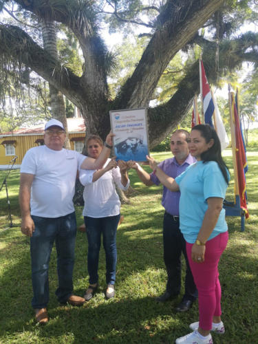 El colectivo de la ESI-DIP-Trasvase mereció de nuevo la condición de Vanguardia Nacional: Foto: Cortesía del SNTC