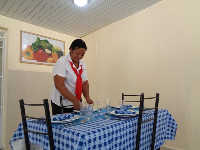 En los comedores obreros donde Garbo presta servicios es evidente la higiene, el buen gusto y la eficiencia gastronómica. Foto: Lianne Fonseca Diéguez