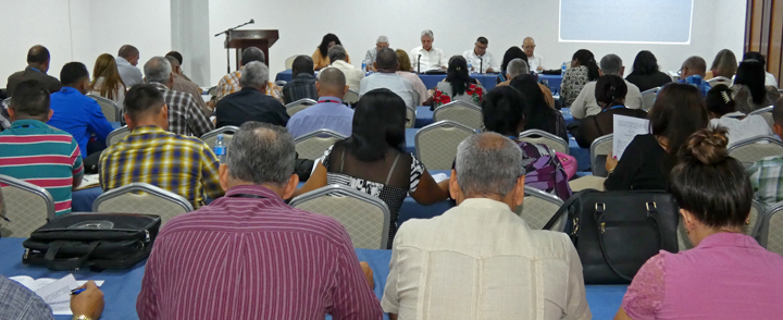 Tercer Periodo ordinario de sesiones de la asamblea Nacional del poder popular en su IX legislatura. Reunión conjunta comisiones Agroalimentaria y asuntos constitucionales y jurídicos. Sala de conferencias Hotel Palco. La Habana. 8 de Julio de 2019. Foto Heriberto González Brito.