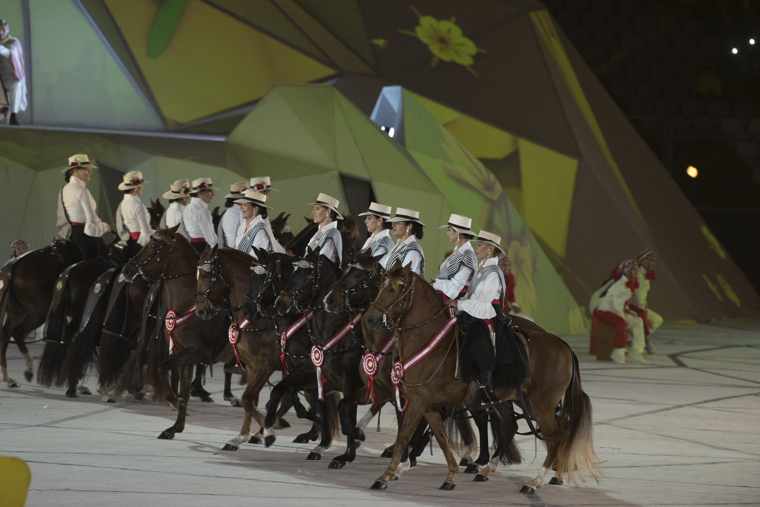 Ceremonia inaugural de los XVIII Juegos Panamericanos. Foto: José Meriño