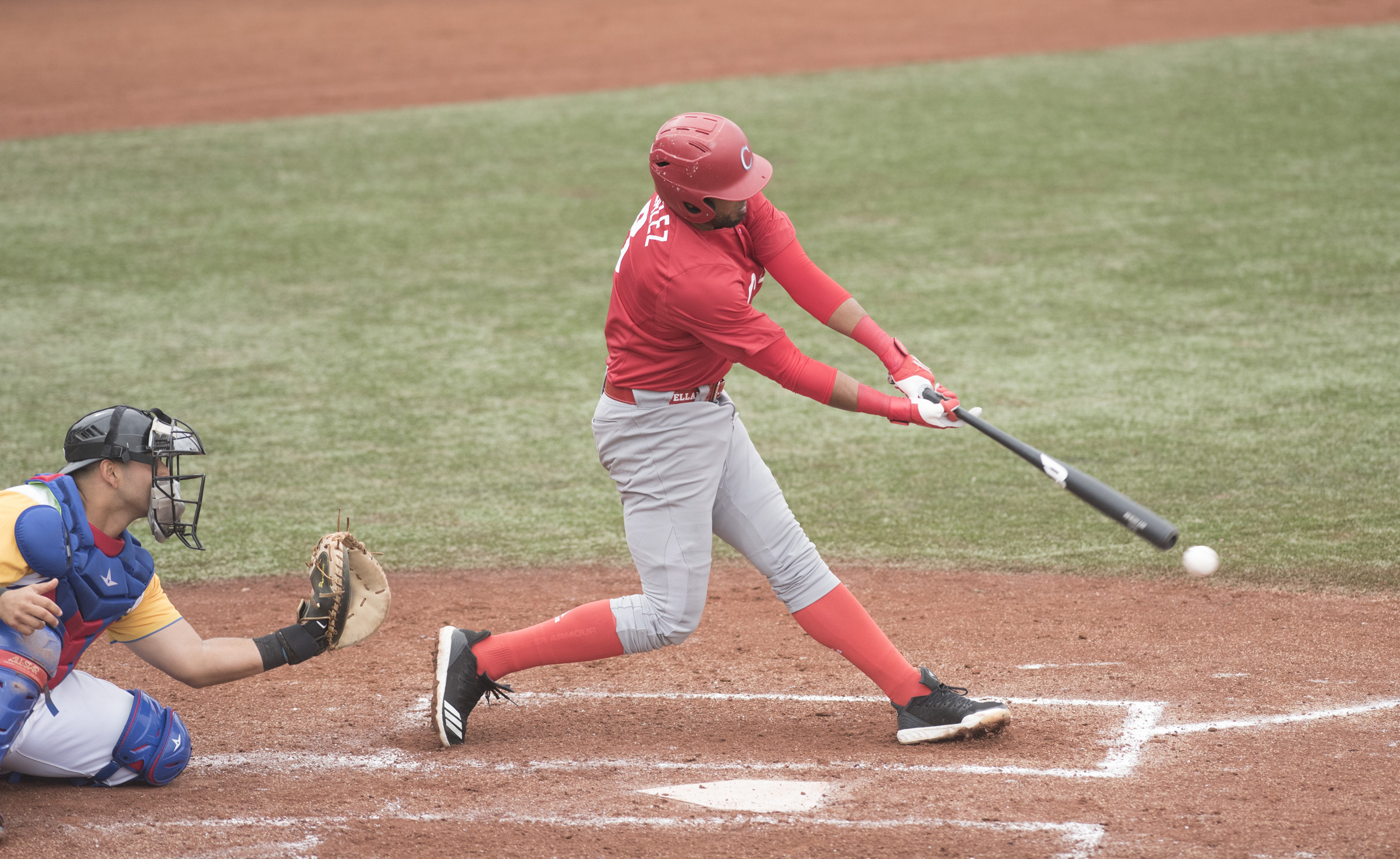 Cuba cayó 1-6 ante Colombia en la apertura del béisbol. Foto: José Meriño