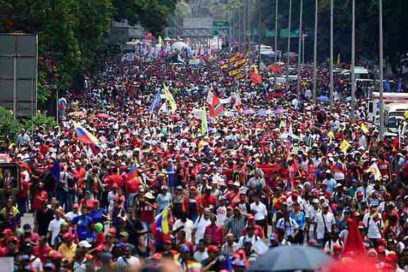 Venezolanos acompañan Foro de Sao Paulo con marcha popular